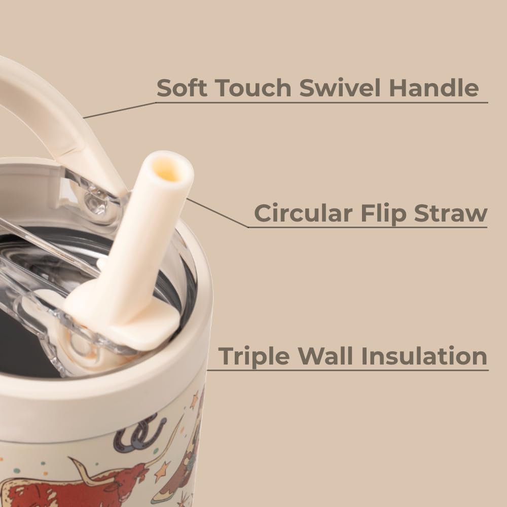 HydroJug Sport - Stainless Steel Tumbler with Straw, Vacuum Insulated, 40oz Leakproof Water Bottle, Ergonomic Design, Reusable, Dishwasher Safe, Rubber Base, Durable for Gym or Outdoors, Rodeo