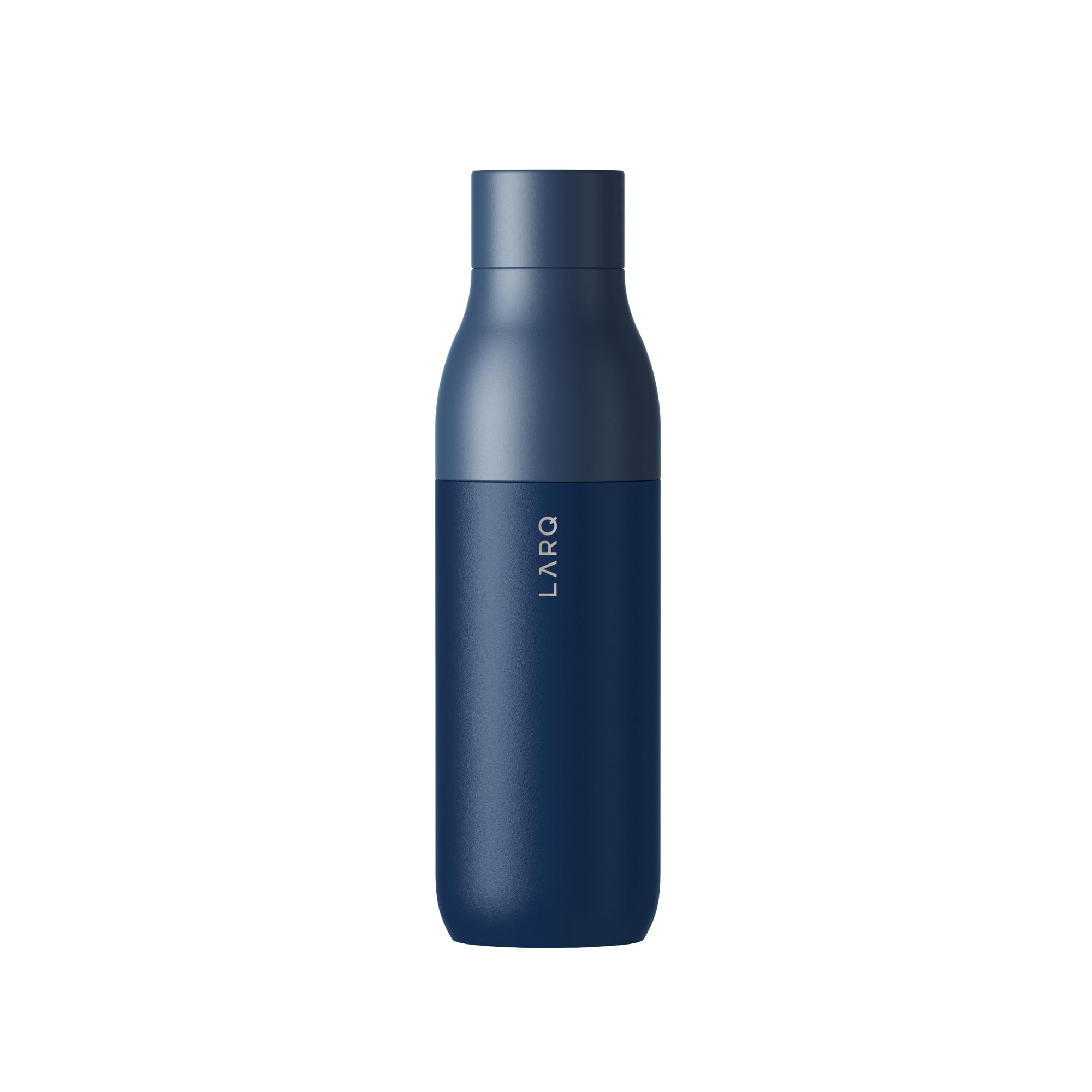 LARQ Bottle PureVis 25 oz - Self-Cleaning and Insulated Stainless Steel Water Bottle with UV Water Purifier and Award-winning Design | Reusable & Travel Friendly, Monaco Blue