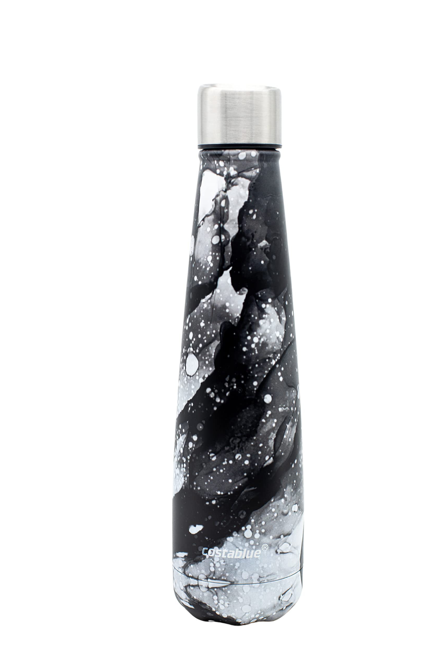 Insulated Water Bottle - On-The-Go Refillable Stainless Steel Water Bottles For Adults, Reusable Thermos Travel Tumbler With Leak-proof Lid For Hot & Cold Beverages (17Oz. Purple)