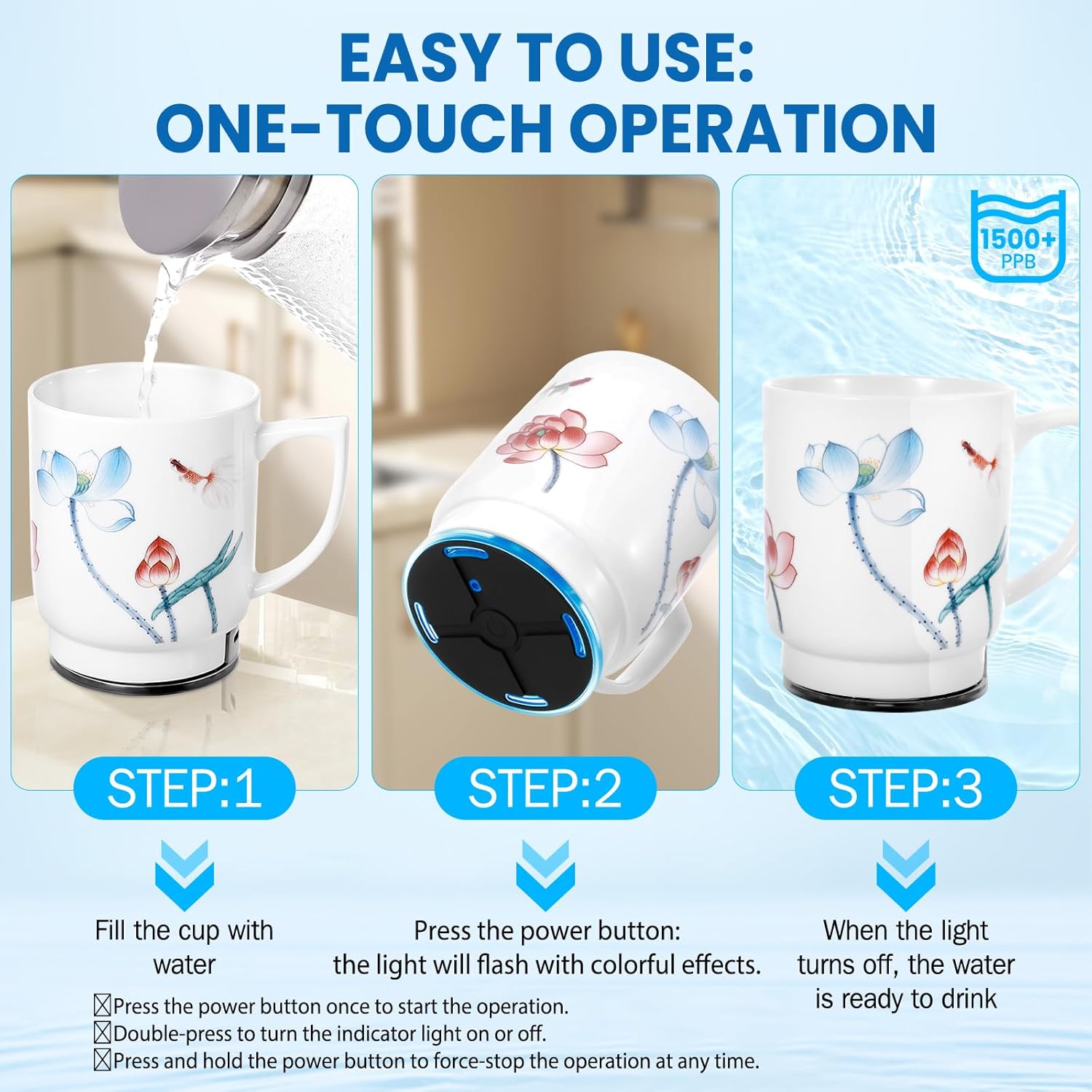 Hydrogen Water Bottle Generator, 2026 Portable Hydrogen Water Machine Rechargeable with SPE/PEM Technology 400ML Hydrogen Rich Water Ionizer Machine Cup, Health Care Gifts for Family, Friends, Travel