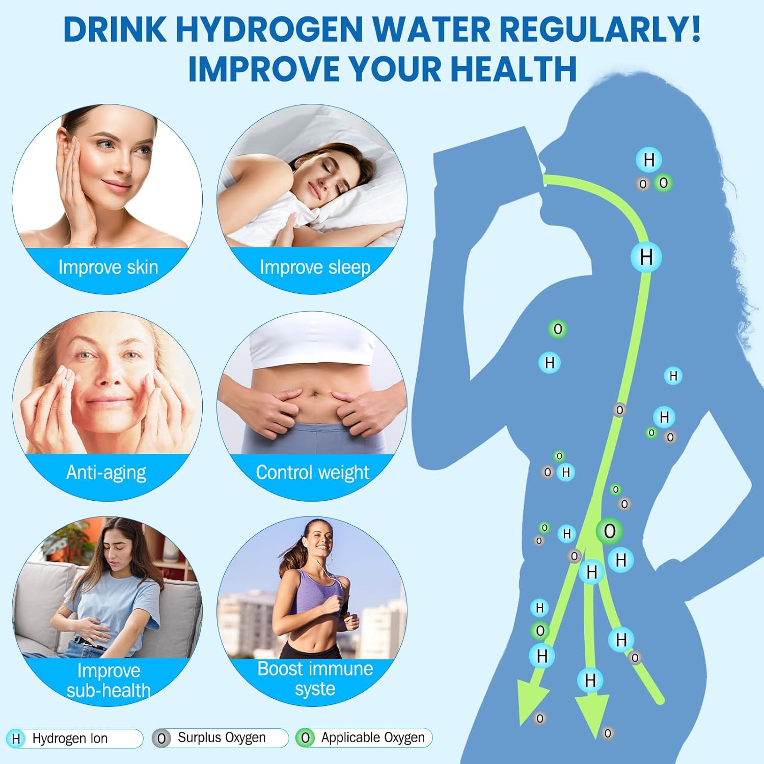 Hydrogen Water Bottle Generator, 2026 Portable Hydrogen Water Machine Rechargeable with SPE/PEM Technology 400ML Hydrogen Rich Water Ionizer Machine Cup, Health Care Gifts for Family, Friends, Travel